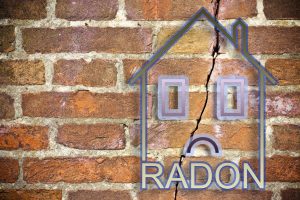 The danger of radon gas in our homes - concept image with copy space